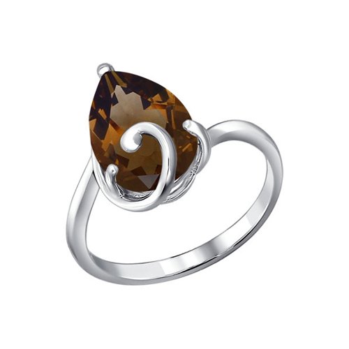 

Кольцо из серебра р. 18 Golden Eagle 92010342, раухтопаз, 92010342
