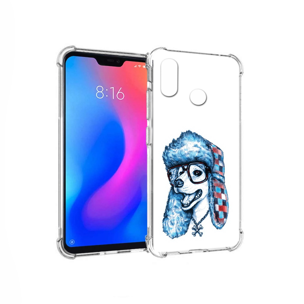 

Чехол MyPads Tocco для Xiaomi Redmi 6 Pro зимний пес (PT113887.306.362), Прозрачный, Tocco