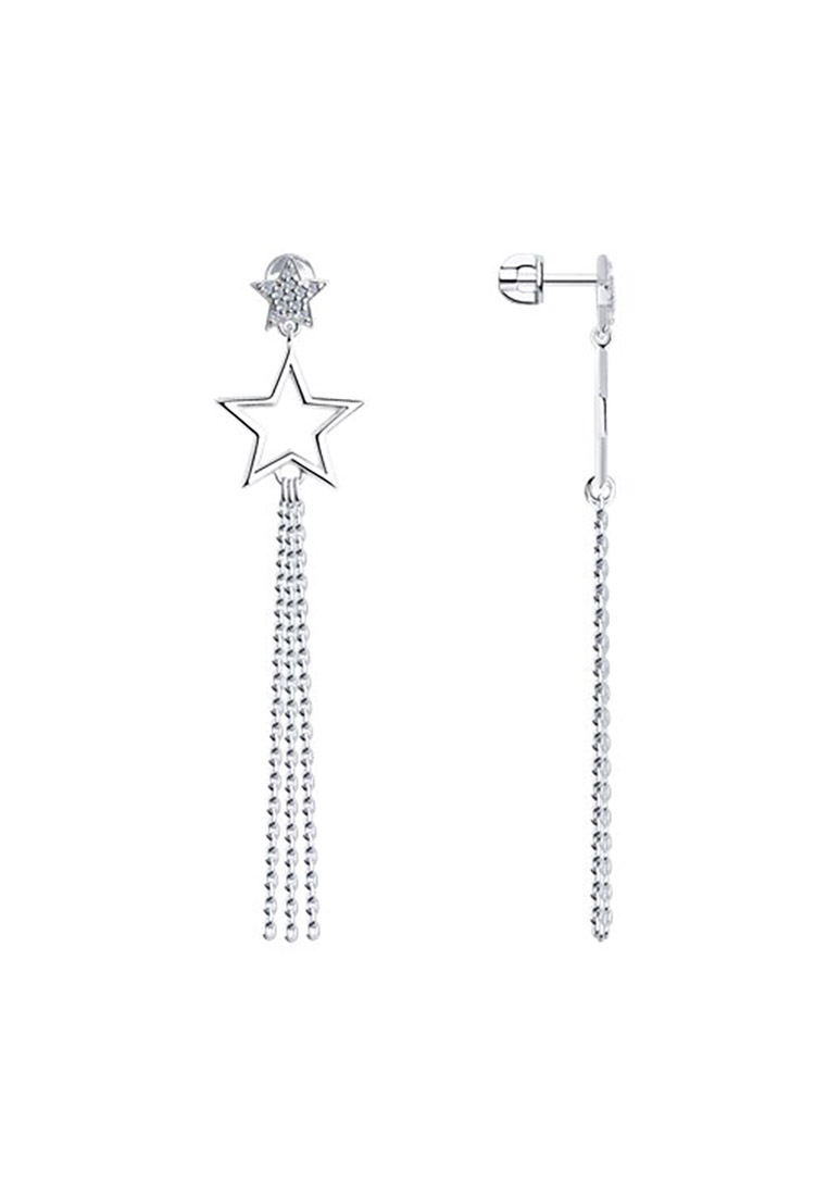 

Серьги из серебра с фианитом SOKOLOV 94025278, 94025278_k