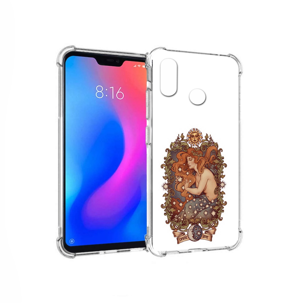 

Чехол MyPads Tocco для Xiaomi Redmi 6 Pro звездная девушка абстракция (PT113887.306.351), Прозрачный, Tocco