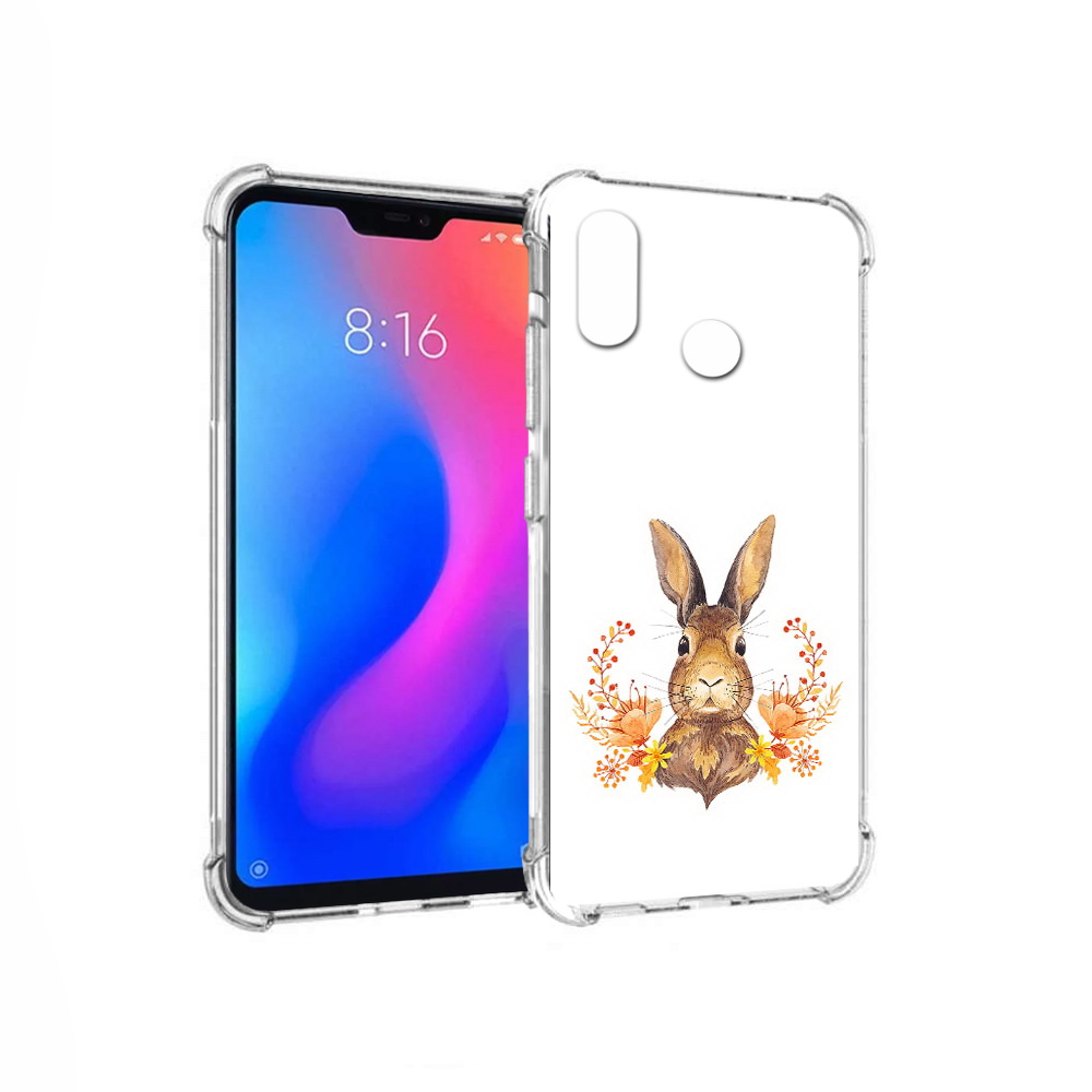 

Чехол MyPads Tocco для Xiaomi Redmi 6 Pro зайка в цветах (PT113887.306.349), Прозрачный, Tocco