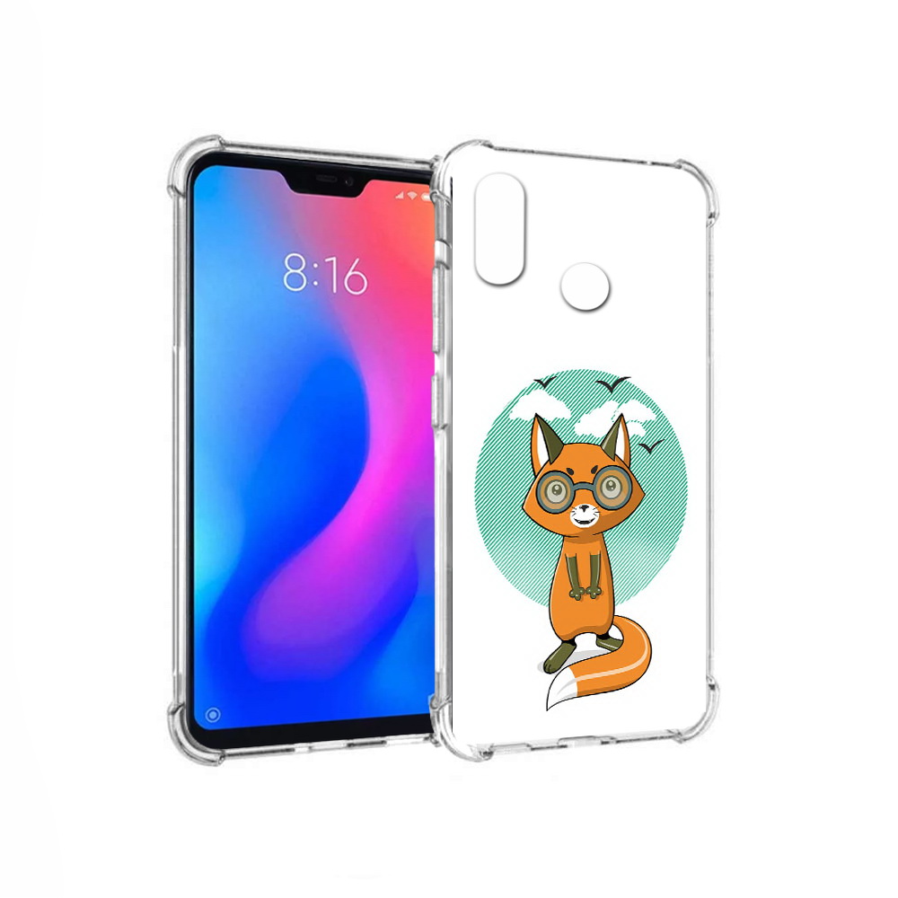 

Чехол MyPads Tocco для Xiaomi Redmi 6 Pro задумчивая лиса (PT113887.306.348), Прозрачный, Tocco