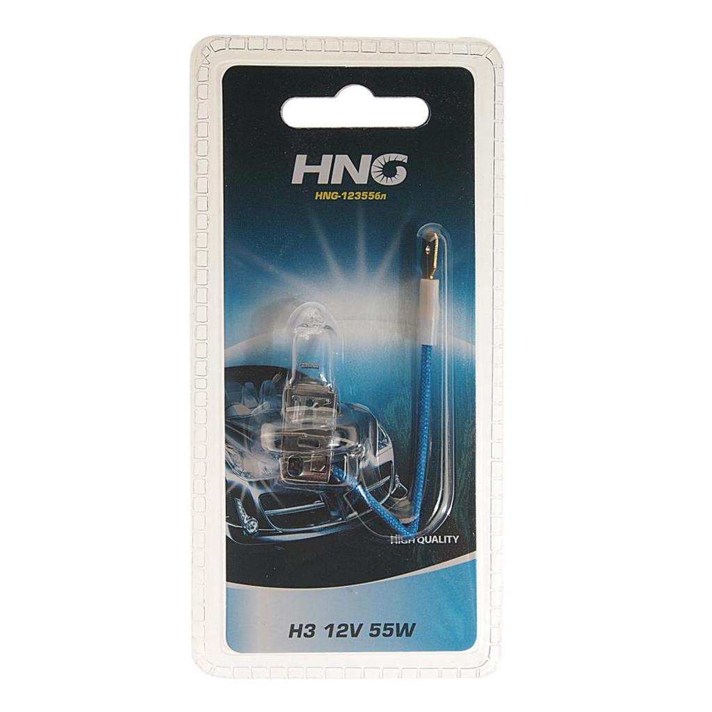 Лампа 12V H3 55W PK22s увеличенный срок службы блистер (1шт.) Long Life HNG 12355бл