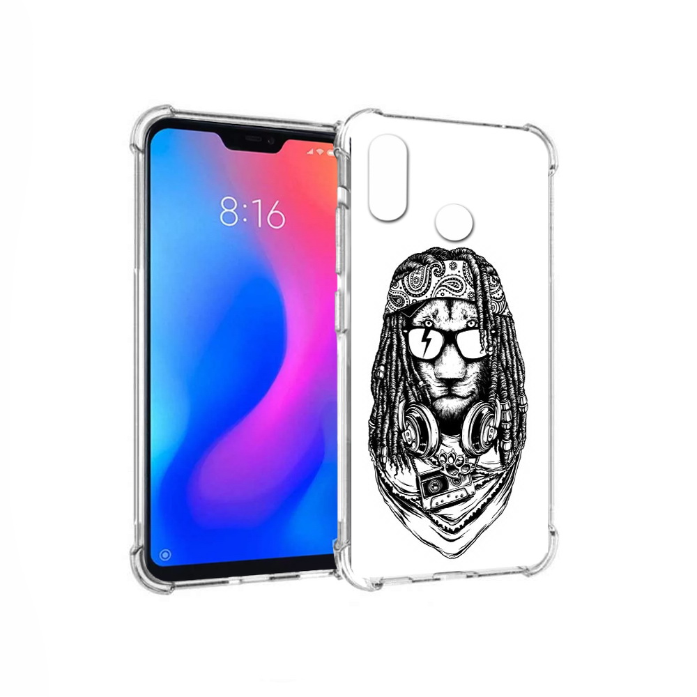 

Чехол MyPads Tocco для Xiaomi Redmi 6 Pro дреды льва (PT113887.306.338), Прозрачный, Tocco