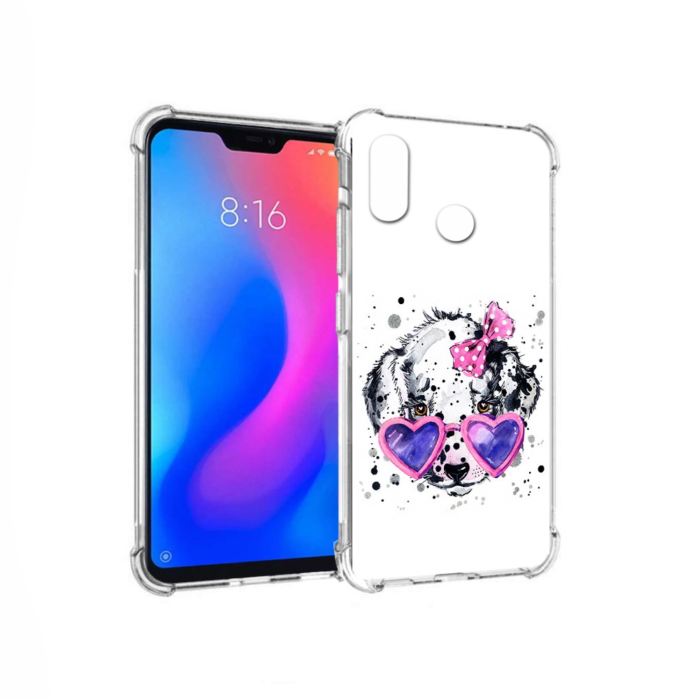 

Чехол MyPads Tocco для Xiaomi Redmi 6 Pro долматинец в очках (PT113887.306.337), Прозрачный, Tocco