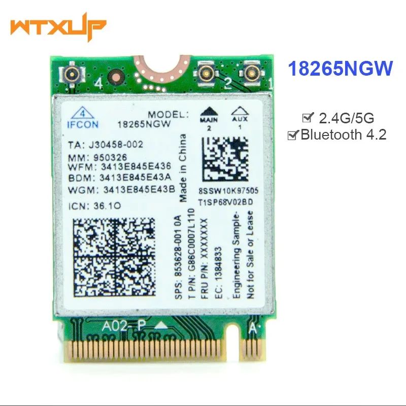 

Приемник Wi-Fi NoBrand для компьютера M.2 802.11a; 802.11g; 802.11n; 802.11ac, Зеленый;белый
