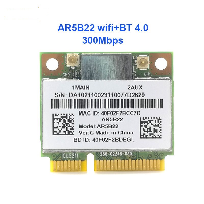 

Приемник Wi-Fi NoBrand Mini PCI-e 802.11a; 802.11b; 802.11g; 802.11n, Зеленый;белый