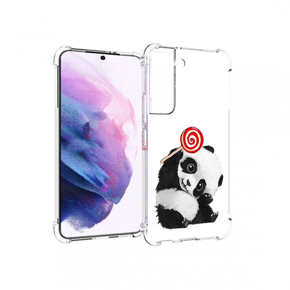 

Чехол MyPads Tocco для Samsung Galaxy S22 панда с леденцом (PT194926.508.534), Прозрачный, Tocco