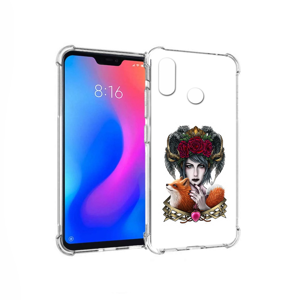 

Чехол MyPads Tocco для Xiaomi Redmi 6 Pro девушка с лисой (PT113887.306.314), Прозрачный, Tocco