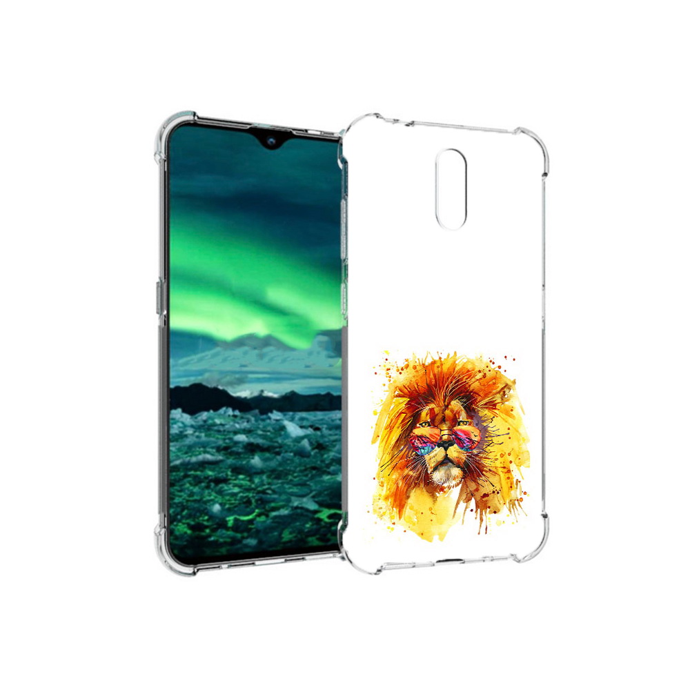 

Чехол MyPads Tocco для Nokia 2.3 лев в очках (PT142254.97.436), Прозрачный, Tocco