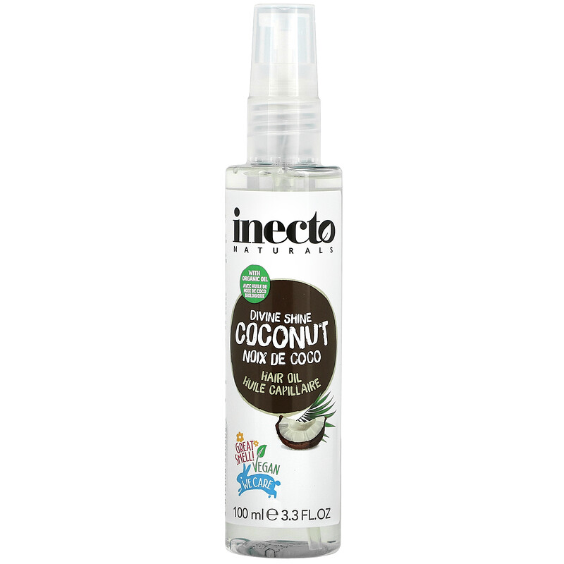 фото Увлажняющее масло для волос inecto coconut hair oil с экстрактом кокоса 100мл inecto naturals