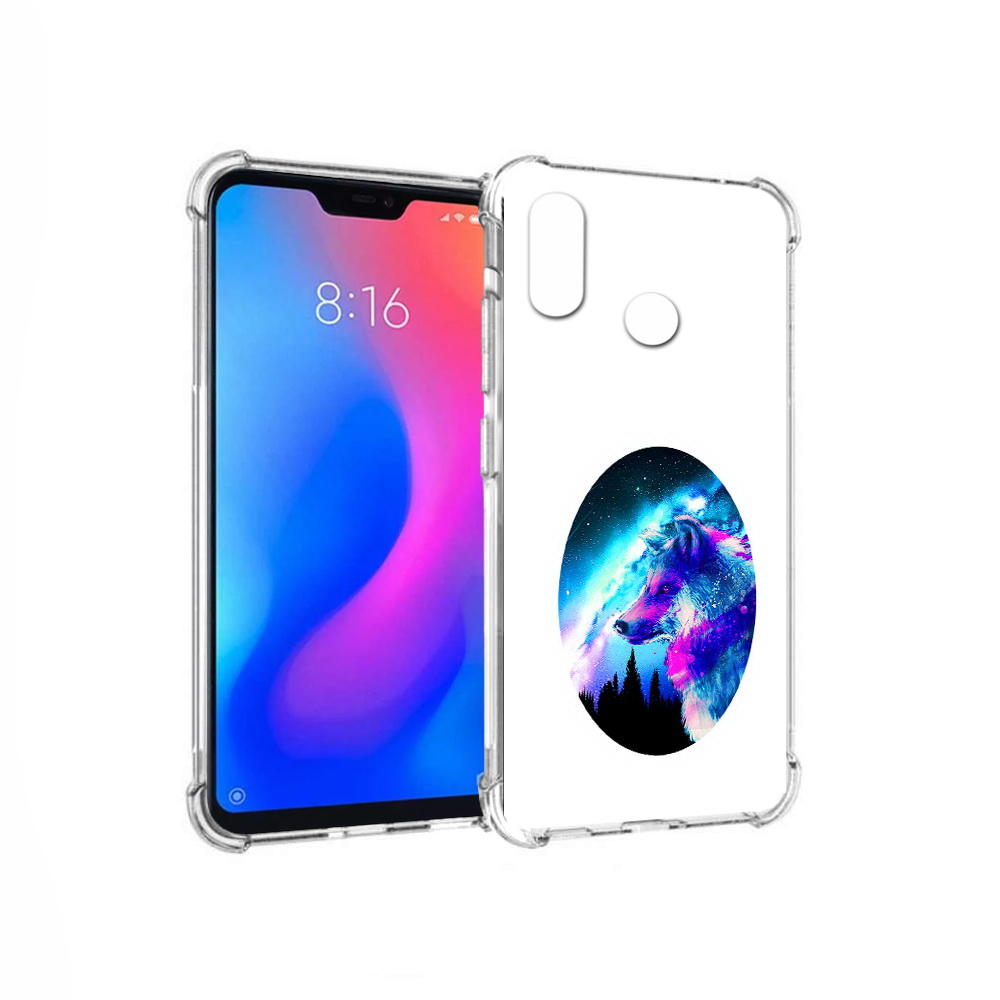 

Чехол MyPads Tocco для Xiaomi Redmi 6 Pro голубой волк (PT113887.306.293), Прозрачный, Tocco
