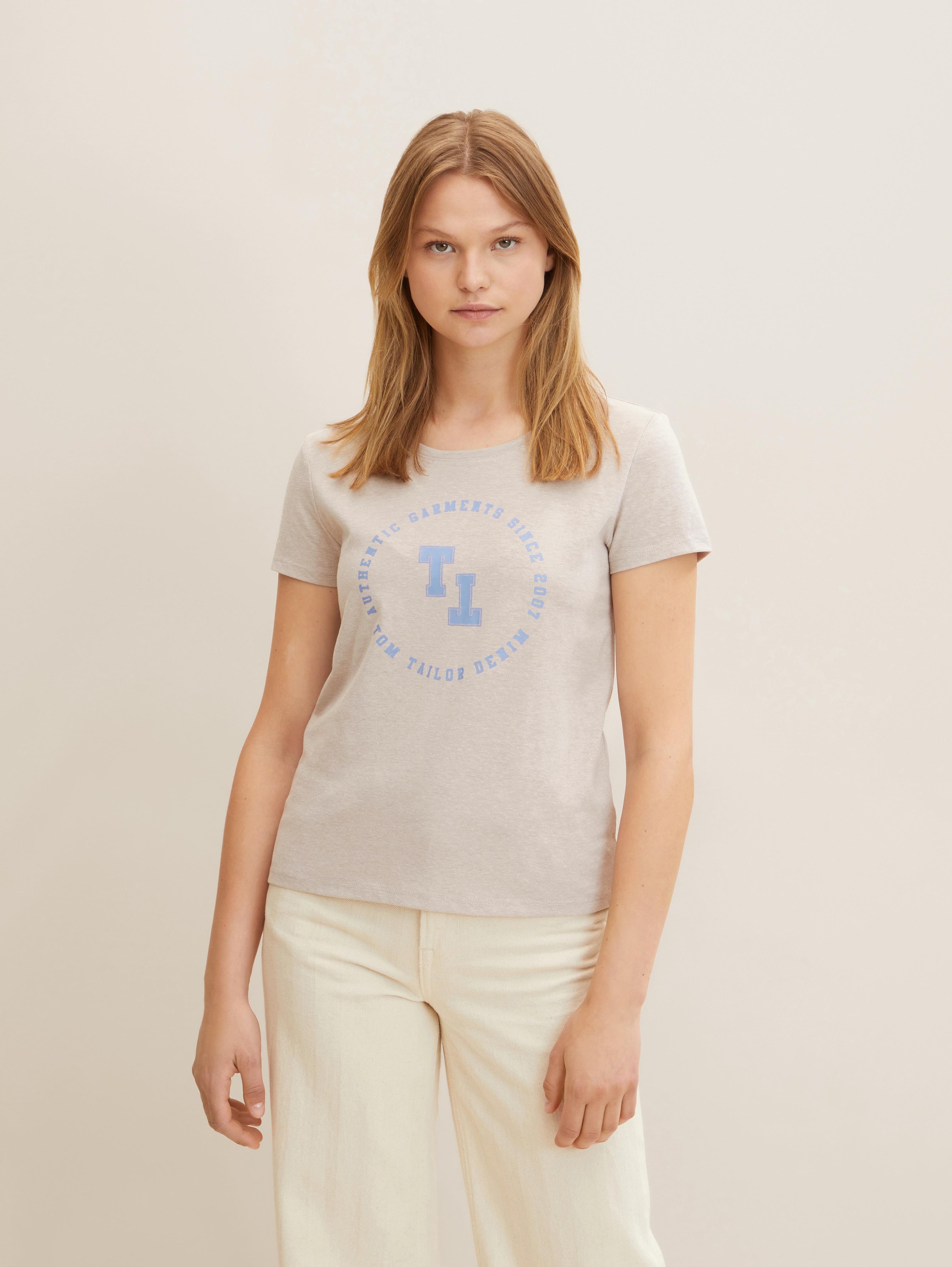 

Футболка женская Tom Tailor Denim 1032808 бежевая XS, 1032808