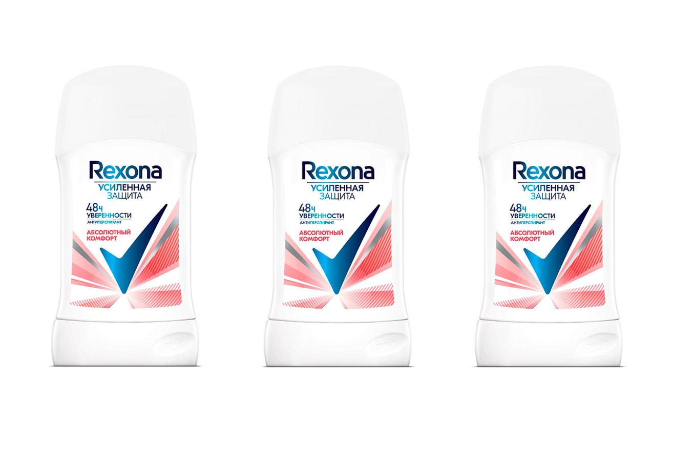 

Дезодорант Rexona Абсолютный комфорт, 40 мл х 3 шт