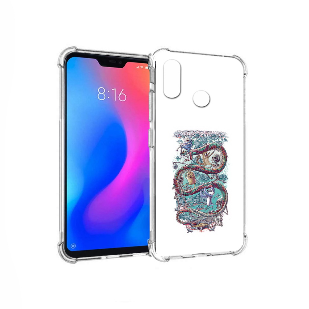 

Чехол MyPads Tocco для Xiaomi Redmi 6 Pro время приключений страшилка (PT113887.306.280), Прозрачный, Tocco