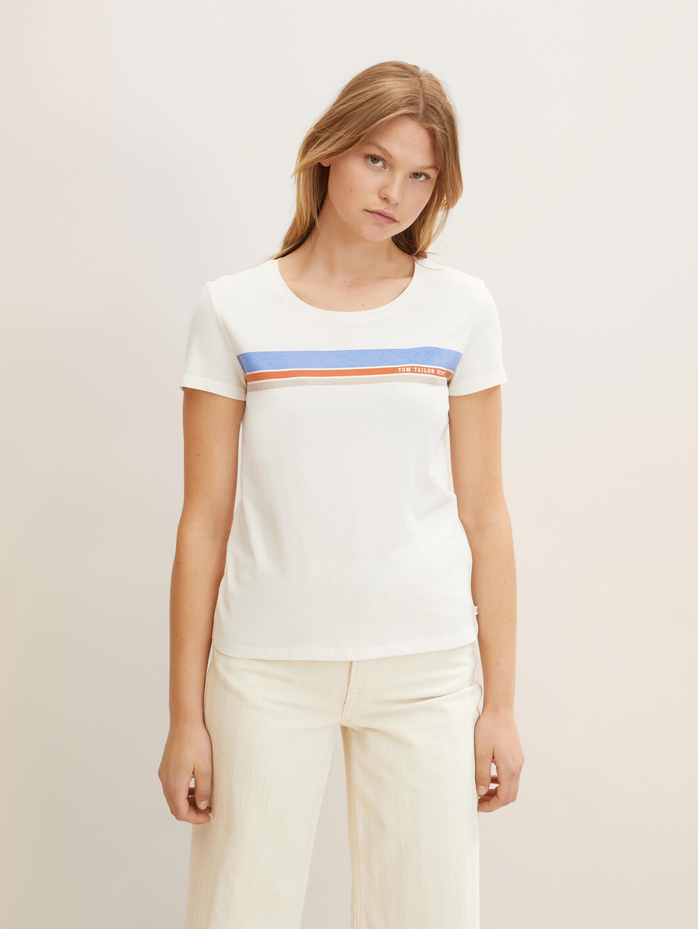 

Футболка женская Tom Tailor Denim 1032808 коричневая 2XL, 1032808