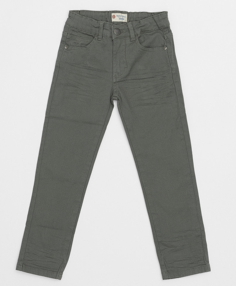 фото Темно-серые твиловые брюки button blue для мальчиков 98