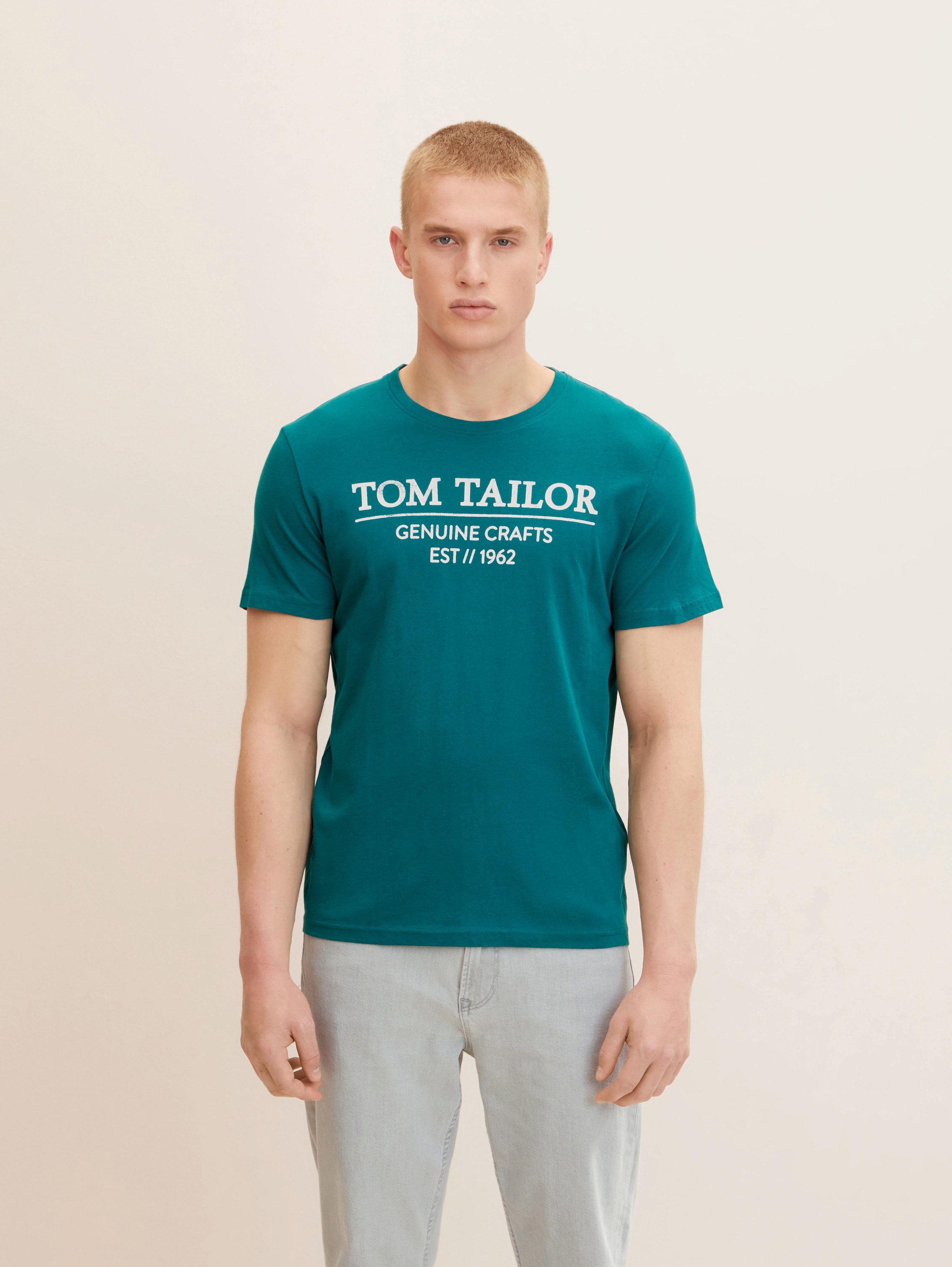 

Футболка мужская TOM TAILOR 1021229 бирюзовая 2XL, 1021229
