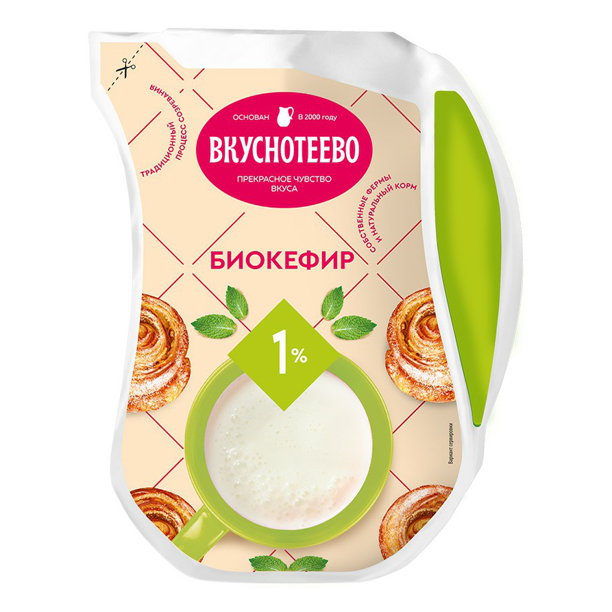

Биокефир Вкуснотеево 1% 900 мл