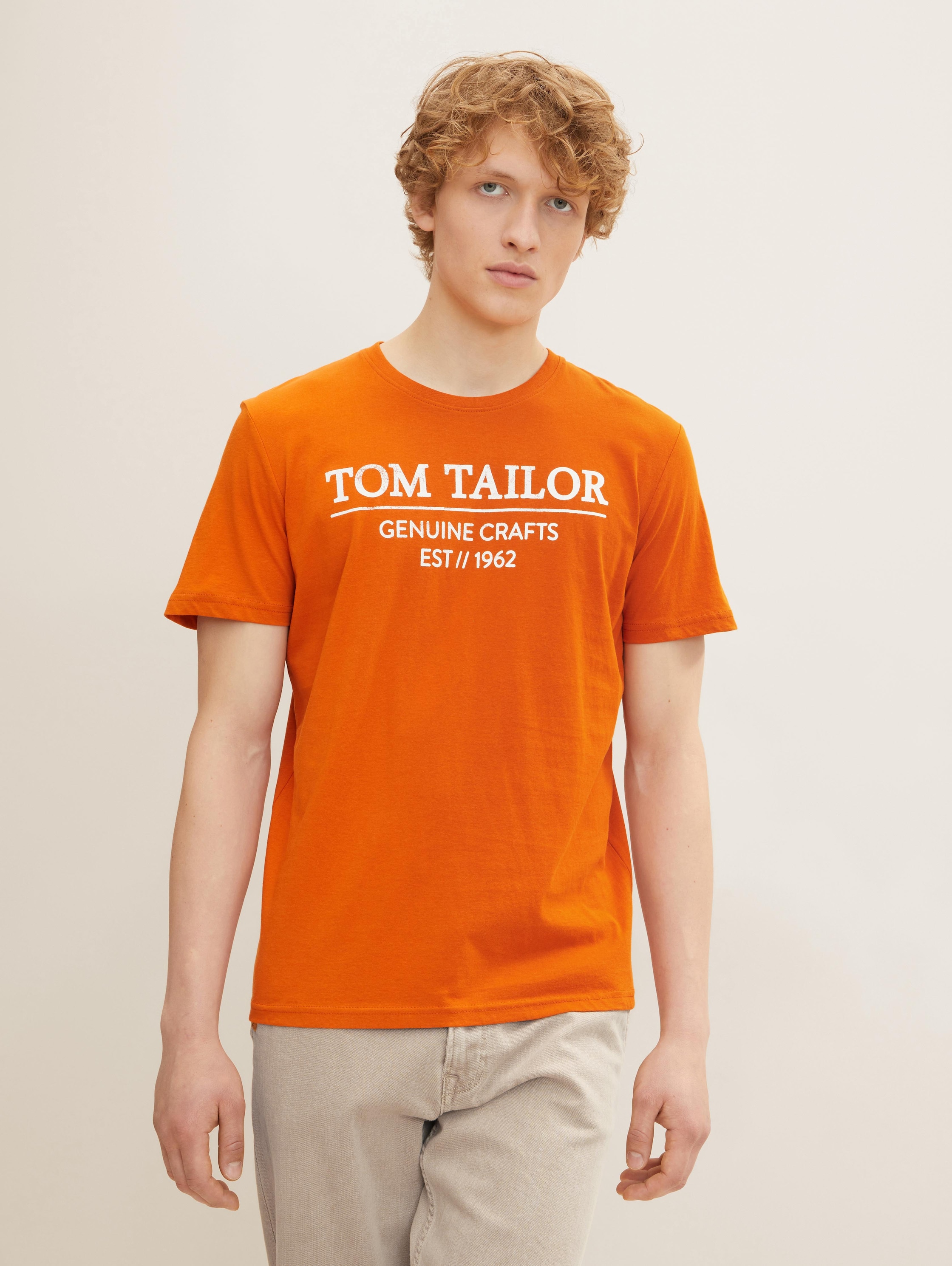 

Футболка мужская TOM TAILOR 1021229 оранжевая S, 1021229