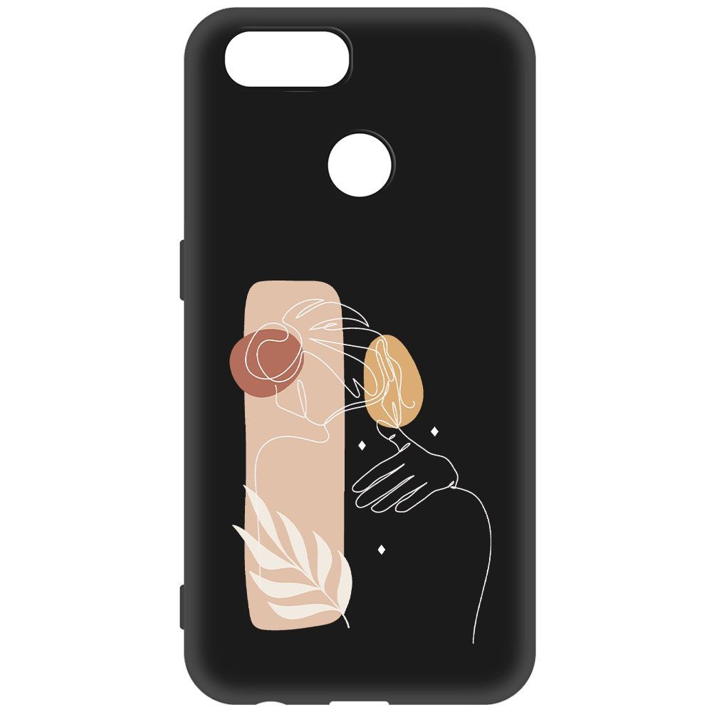 

Чехол-накладка Krutoff Soft Case Нежность для Oppo A12 черный