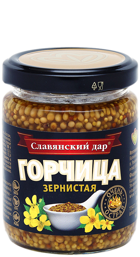 

Горчица Славянский дар Зернистая 170 г
