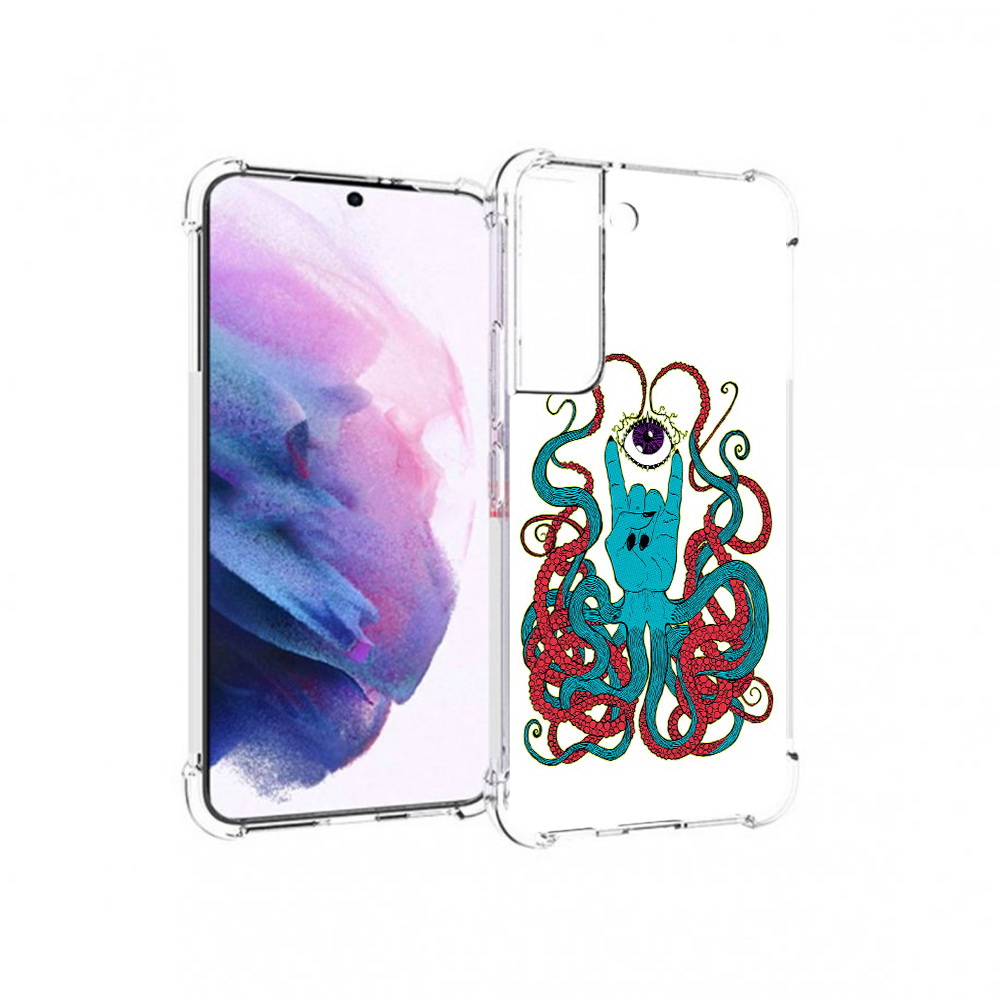 

Чехол MyPads Tocco для Samsung Galaxy S22 осьминог-рука абстракция (PT194926.508.530), Прозрачный, Tocco