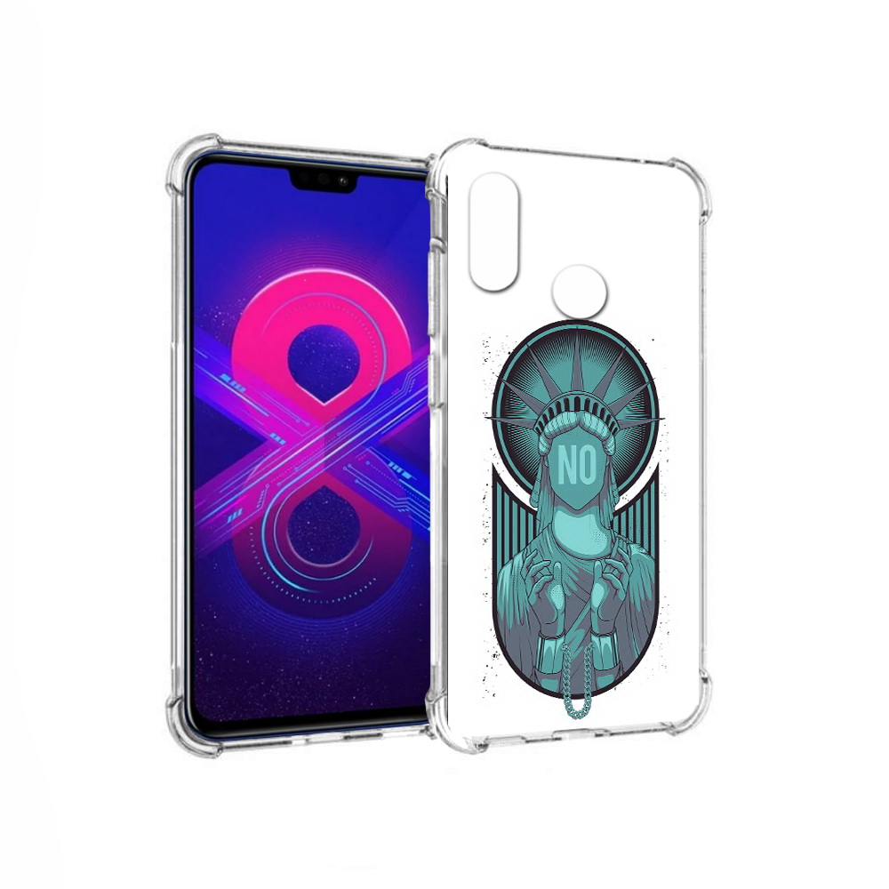 

Чехол MyPads Tocco для Honor 8X Max статуя свободы зеленый (PT118941.31.623), Прозрачный, Tocco