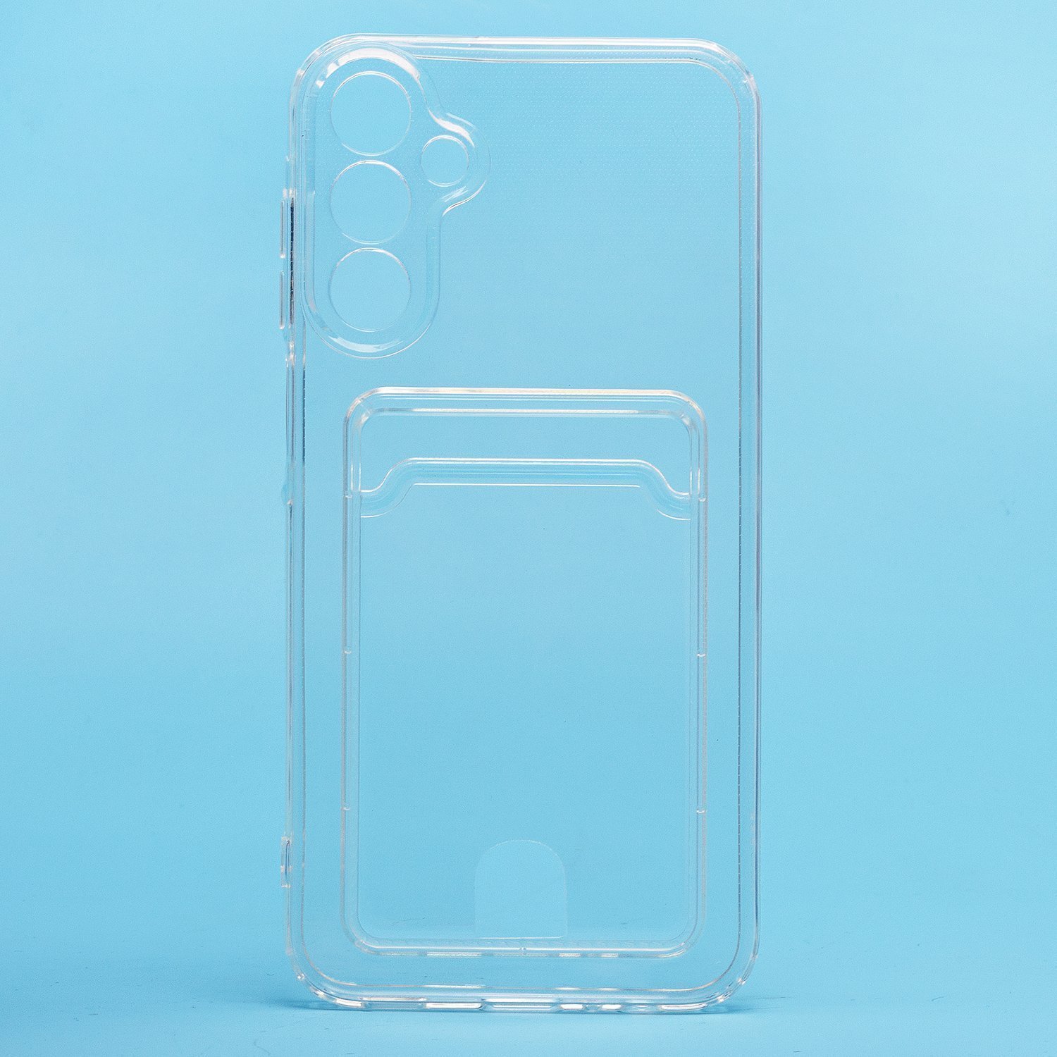 

Чехол для Samsung SM-A155F (Galaxy A15) силиконовый с картхолдером 2 прозрачный