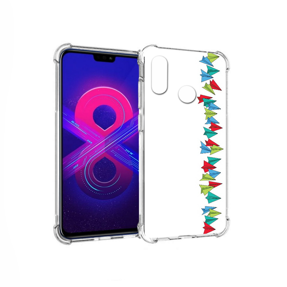 

Чехол MyPads Tocco для Honor 8X Max самолетики из листочков (PT118941.31.593), Прозрачный, Tocco