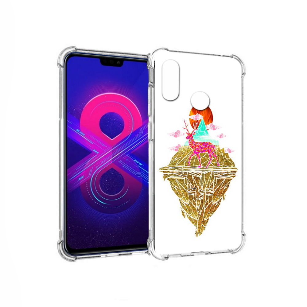 

Чехол MyPads Tocco для Honor 8X Max розовый олень абстракция (PT118941.31.586), Прозрачный, Tocco