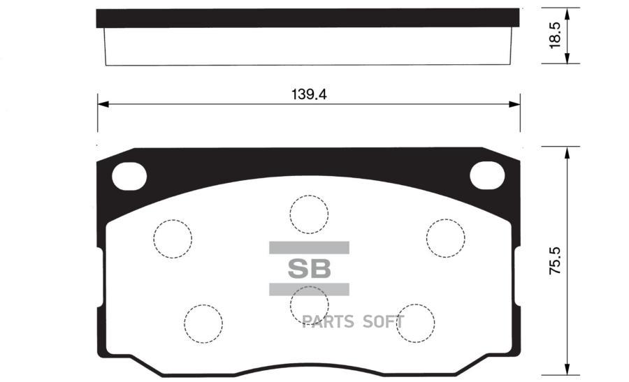 

Тормозные колодки Sangsin brake передние дисковые SP1080