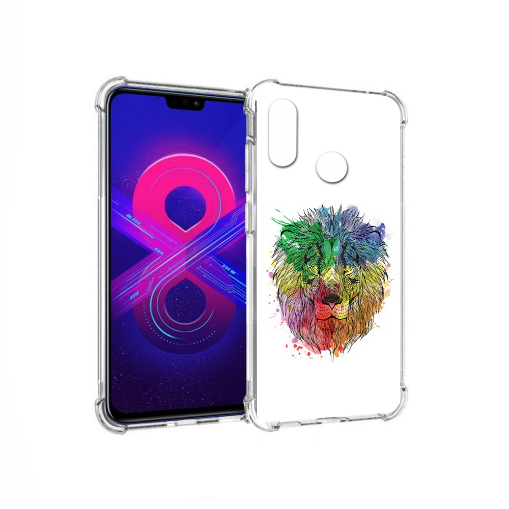 

Чехол MyPads Tocco для Honor 8X Max разноцветный гордый лев (PT118941.31.573), Прозрачный, Tocco