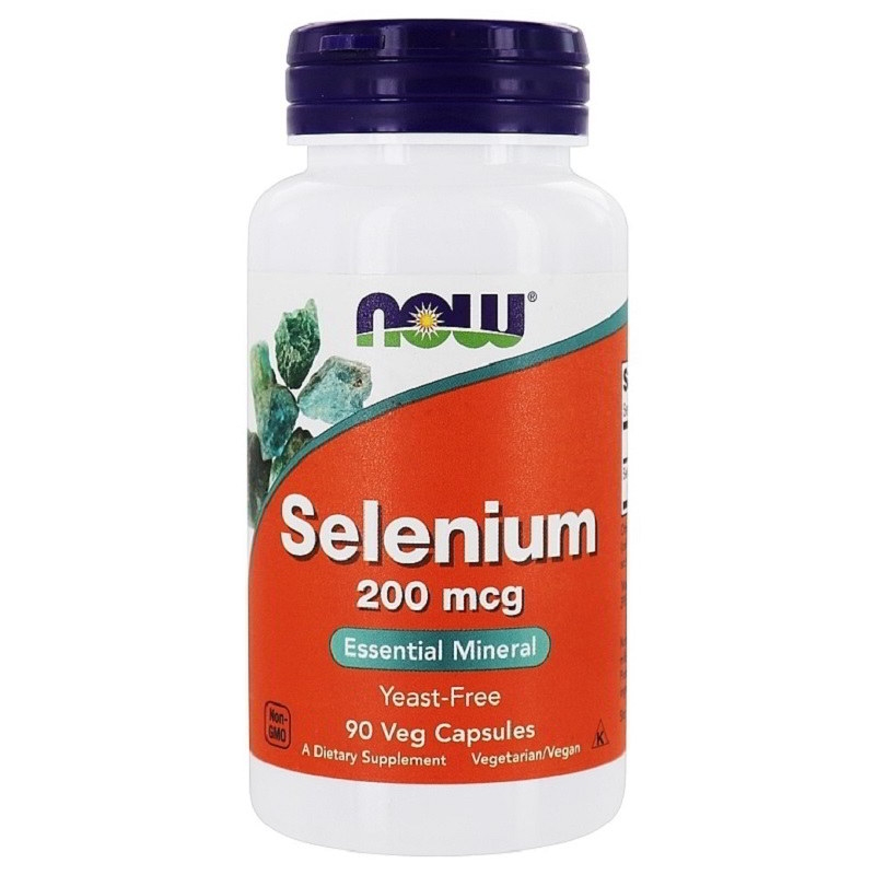 Купить Селен NOW Selenium 200 мкг вег. капсулы 90 шт.