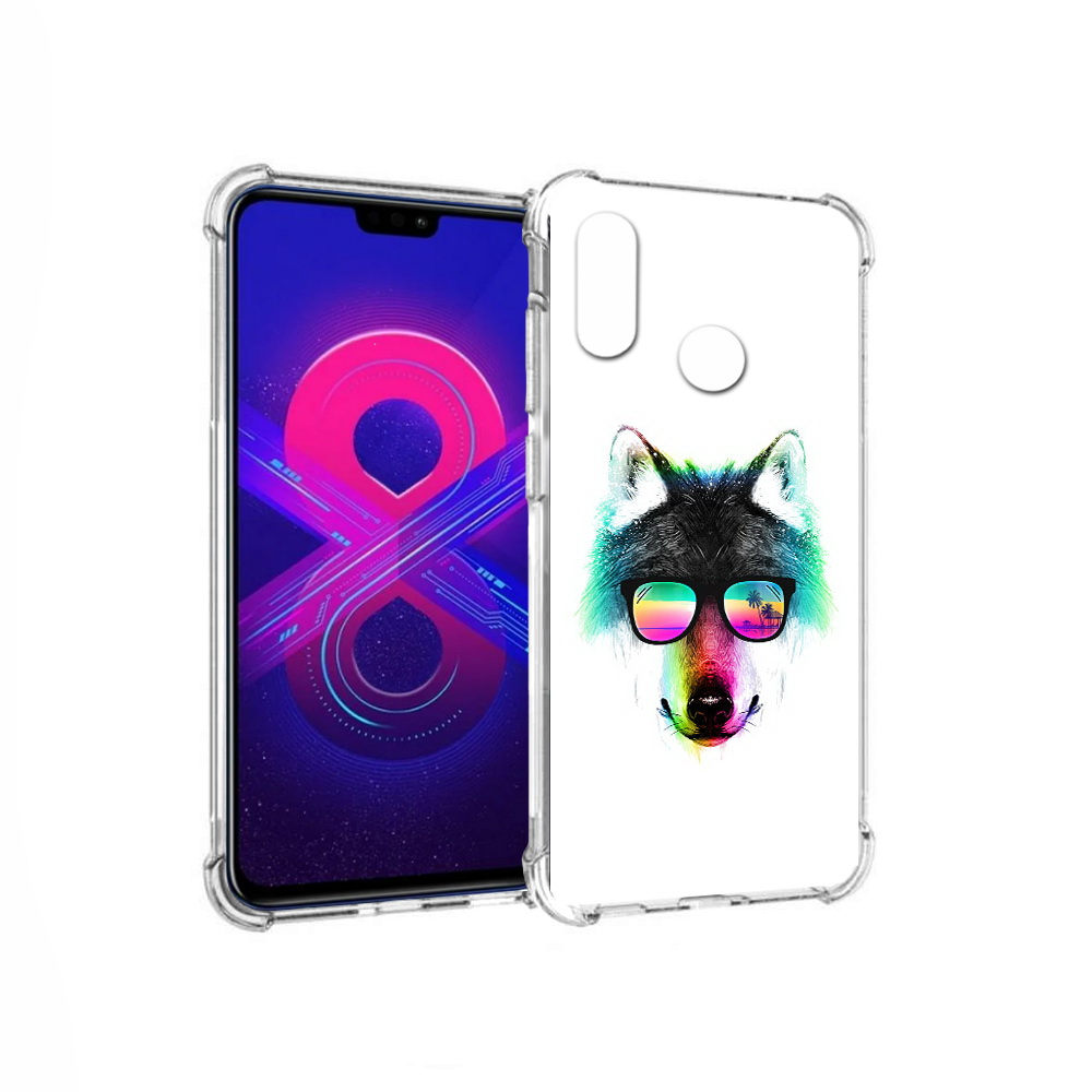 

Чехол MyPads Tocco для Honor 8X Max радужный волк (PT118941.31.567), Прозрачный, Tocco