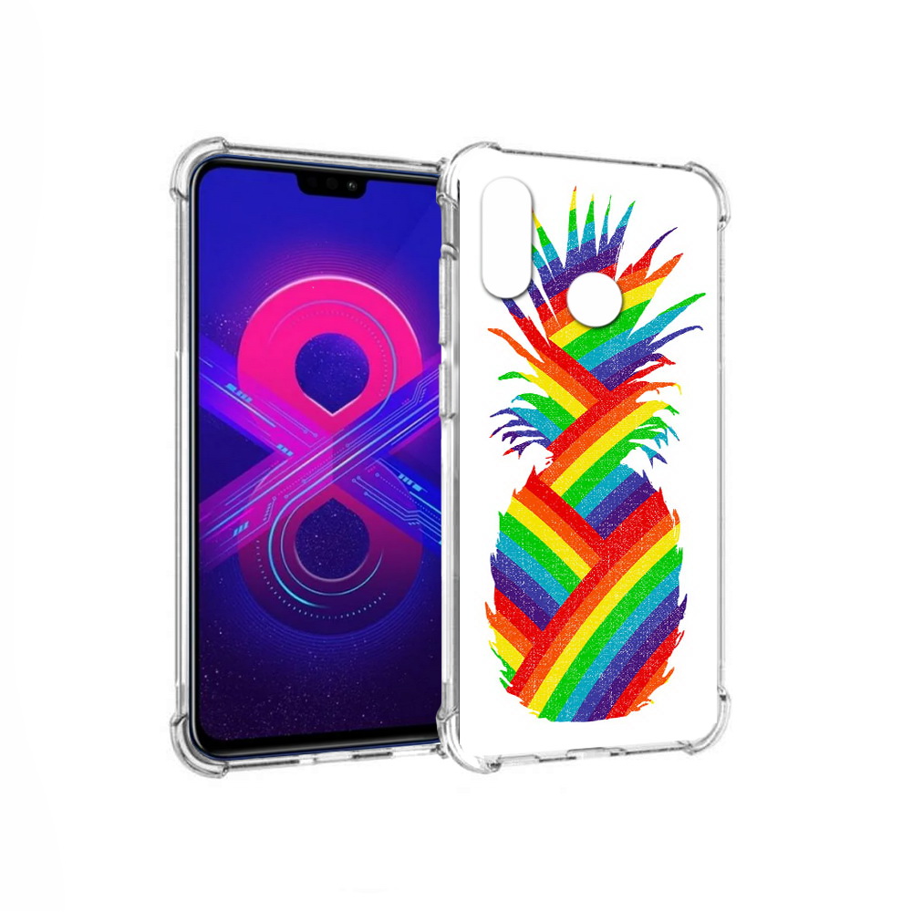 

Чехол MyPads Tocco для Honor 8X Max радужный ананас (PT118941.31.566), Прозрачный, Tocco