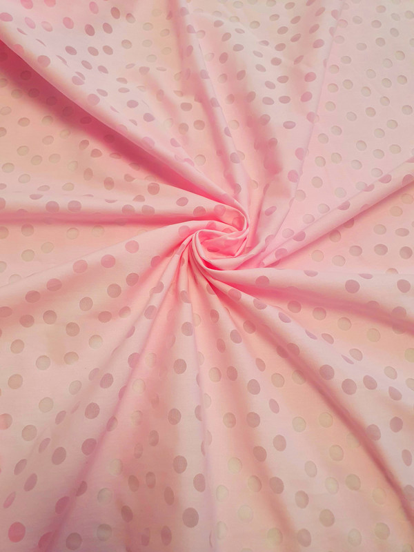 фото Ткань для шитья nteks, хлопок ажурный, с00106 розовый, отрез 100*145см.