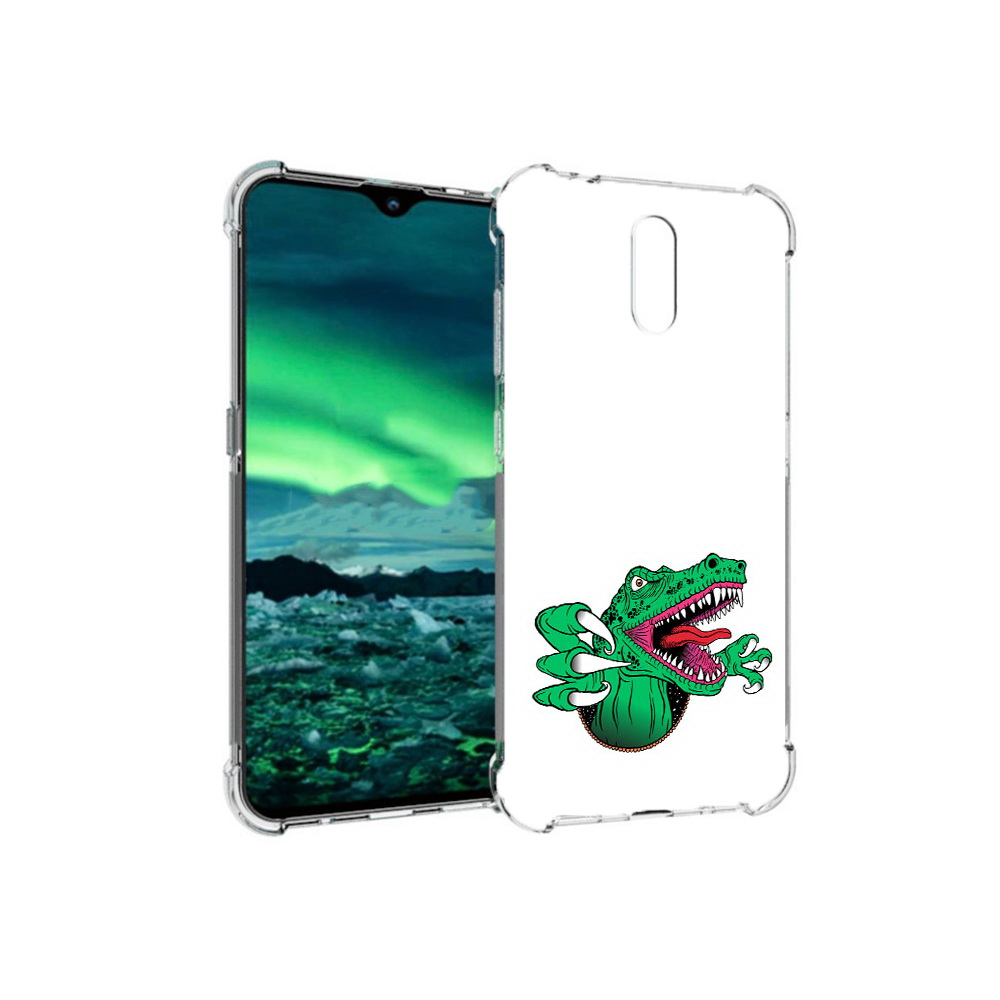 

Чехол MyPads Tocco для Nokia 2.3 крокодил (PT142254.97.417), Прозрачный, Tocco