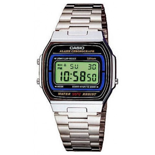 Наручные часы мужские Casio A-164WA-1V серебристые