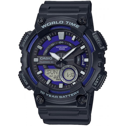 

Наручные часы мужские Casio AEQ-110W-2A2 черные, AEQ-110W-2A2