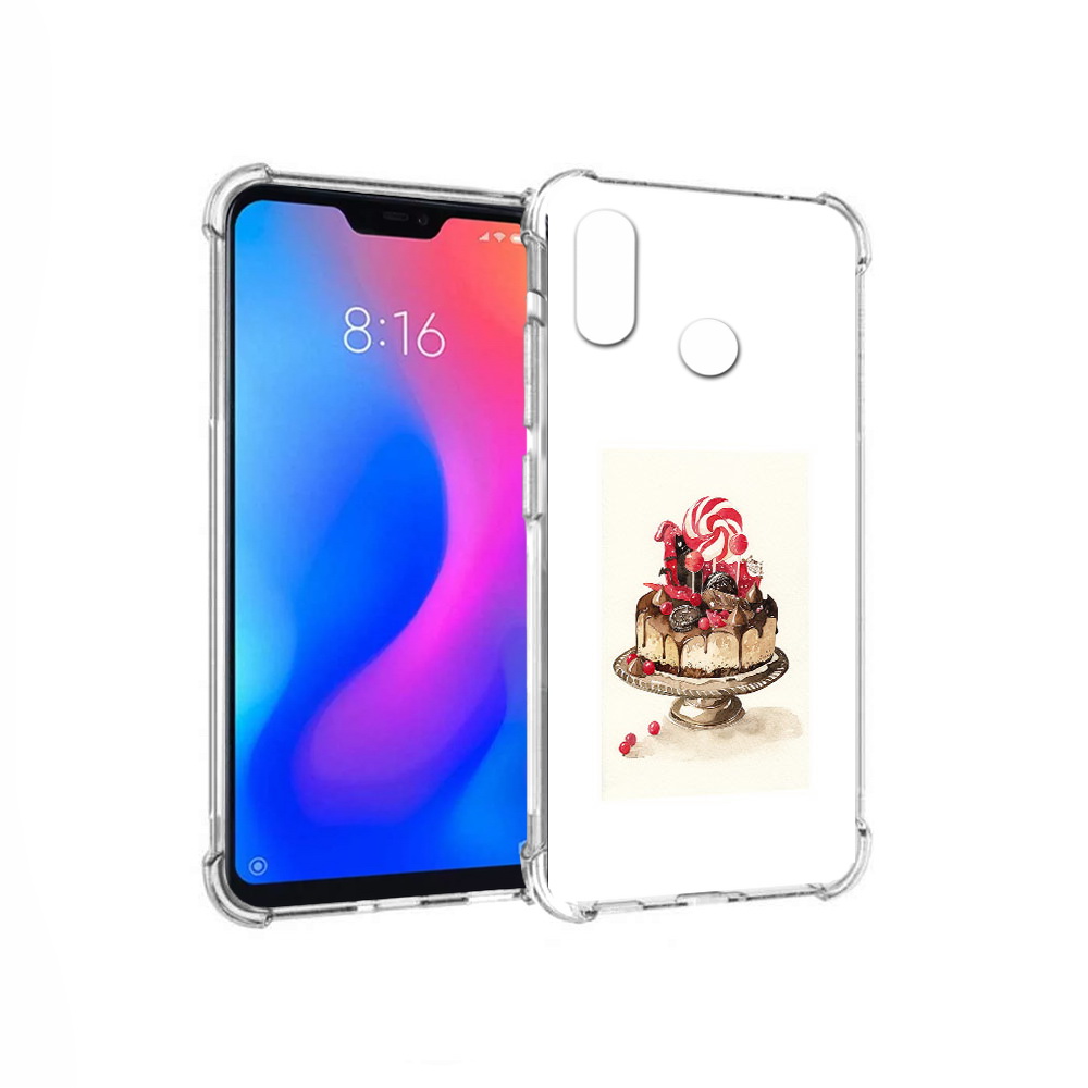 

Чехол MyPads Tocco для Xiaomi Redmi 6 Pro вкусный торт (PT113887.306.262), Прозрачный, Tocco