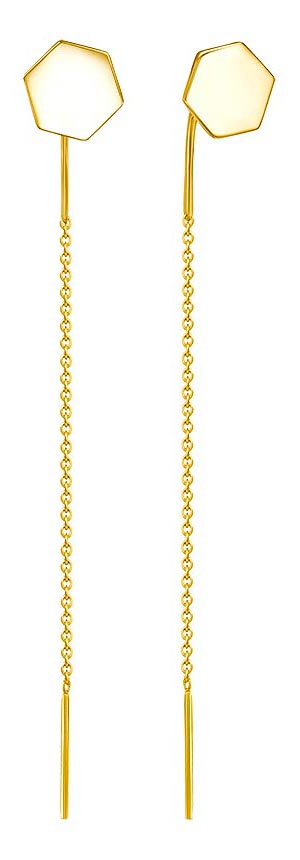 Серьги из желтого золота Гранат 2.23.14.0000.00-4027