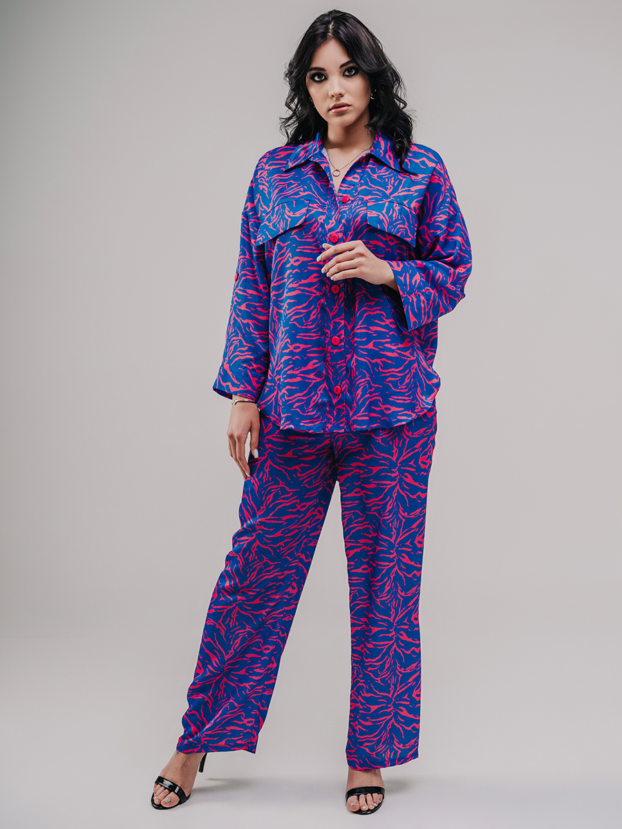 

Костюм женский WishBerry Silky Suit синий M, Silky Suit
