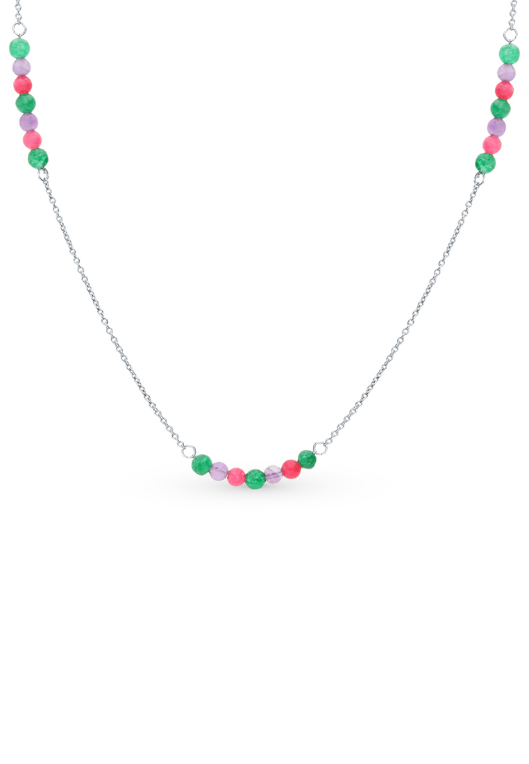 

Колье из серебра с агатом/аметистом 55 см Kari Jewelry 862103040Н11-S, 862103040Н11-S