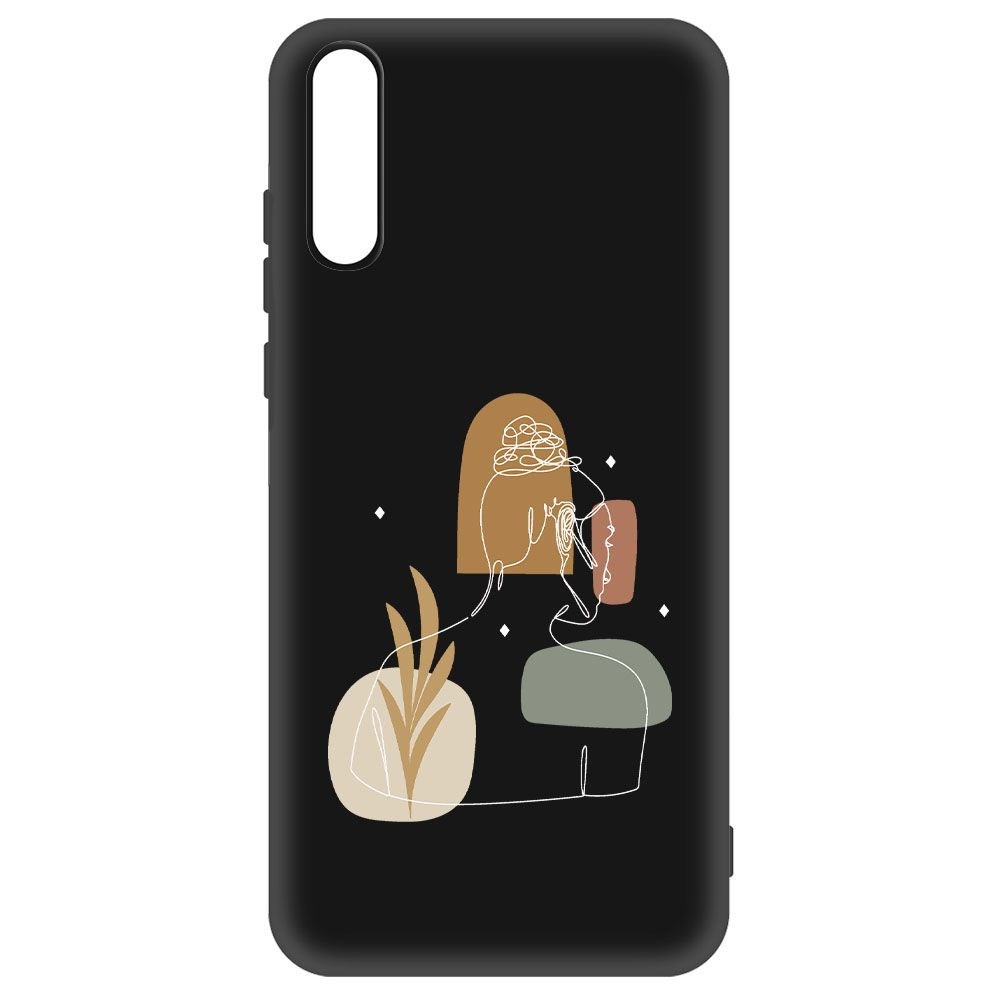 

Чехол-накладка Krutoff Soft Case Таинственность для Honor 30i черный