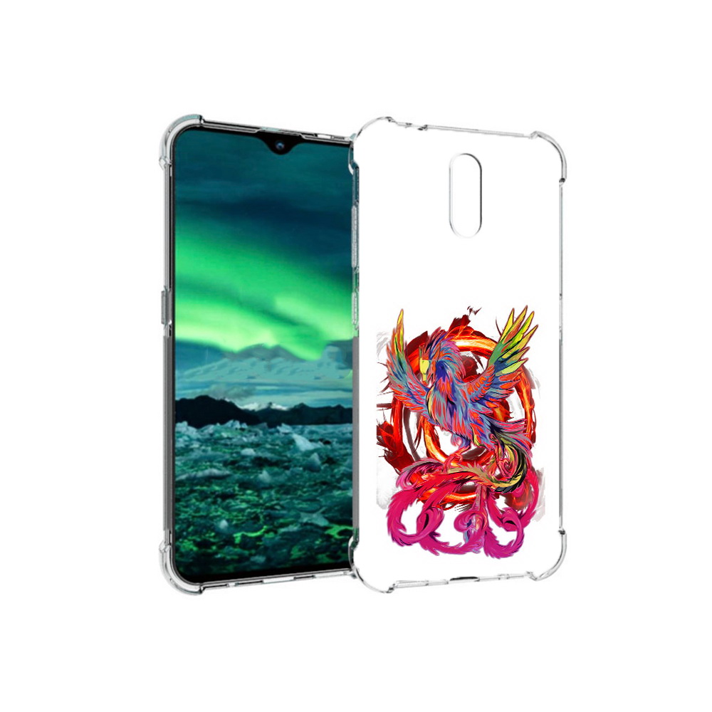 

Чехол MyPads Tocco для Nokia 2.3 красочный феникс (PT142254.97.414), Прозрачный, Tocco