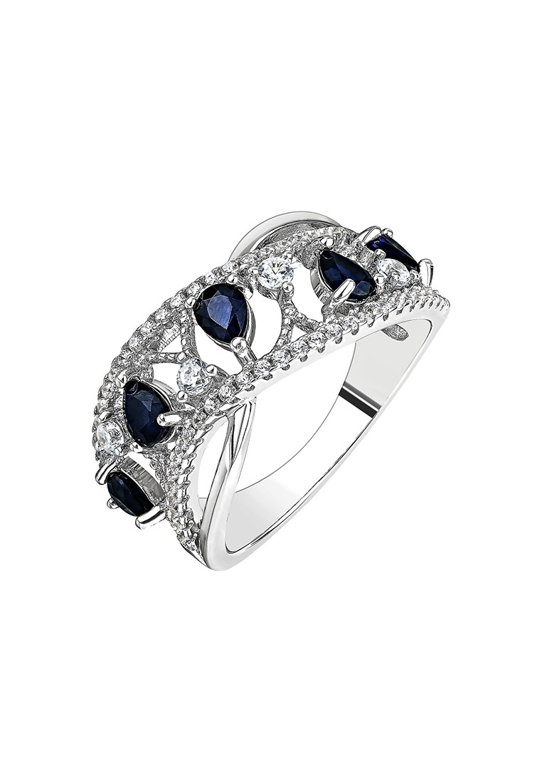 

Кольцо из серебра с сапфиром/фианитом р.  Kari Jewelry КЛ-0381-СД, КЛ-0381-СД