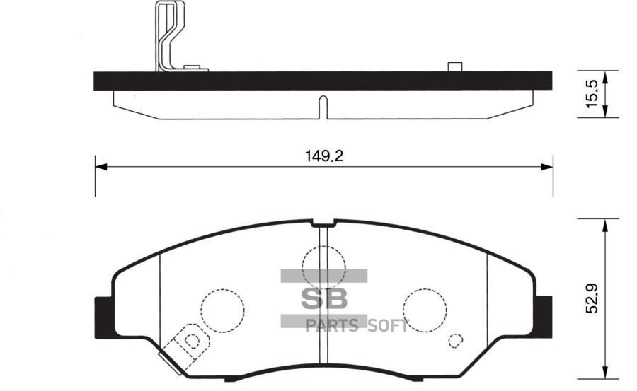 

Тормозные колодки Sangsin brake передние дисковые SP1118