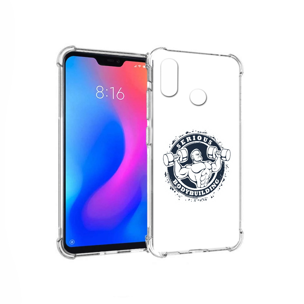 

Чехол MyPads Tocco для Xiaomi Redmi 6 Pro бодибилдинг воля к победе (PT113887.306.231), Прозрачный, Tocco