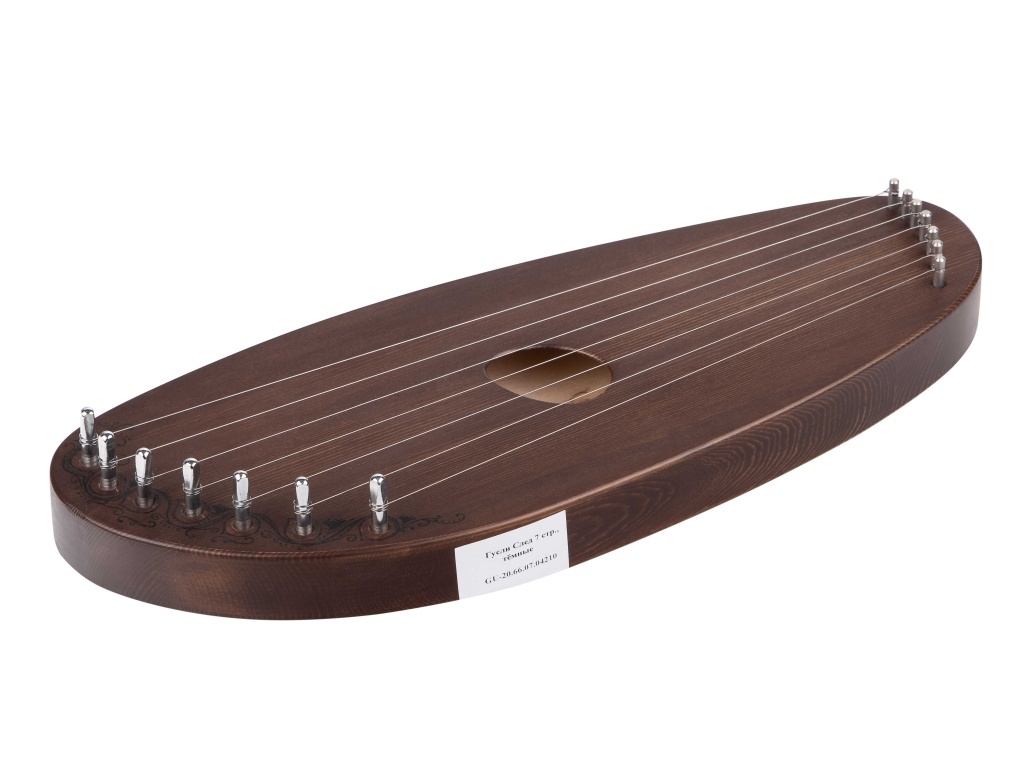 GU-20.65.07.11110 Лира пентатоническая След с декой, 7 струн, темная, Гусельник
